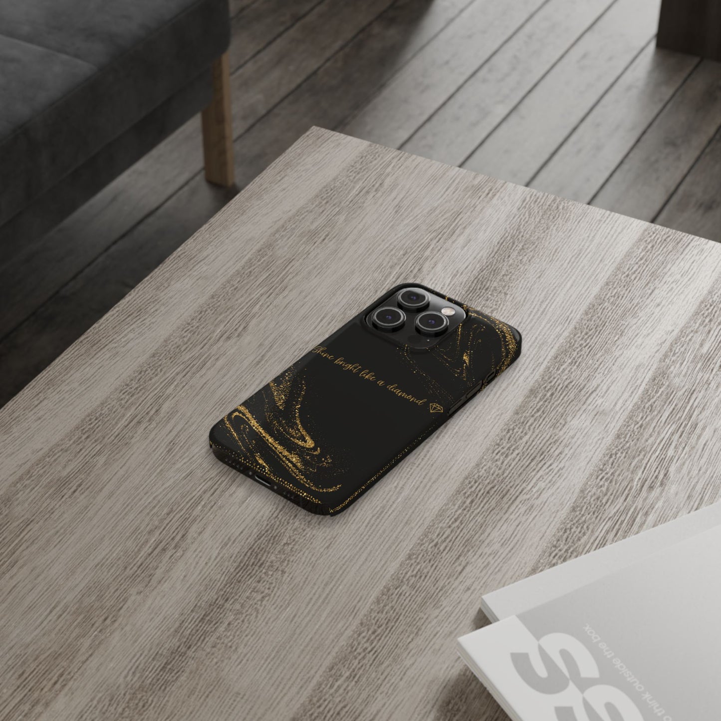 Elegant Glitter Phone Case - "Shine Bright Like a Diamond" Design