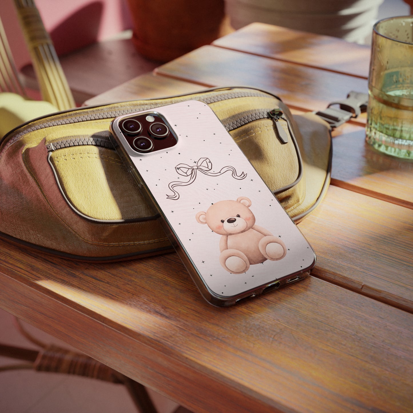 Cute Bear and Bow Phone Case