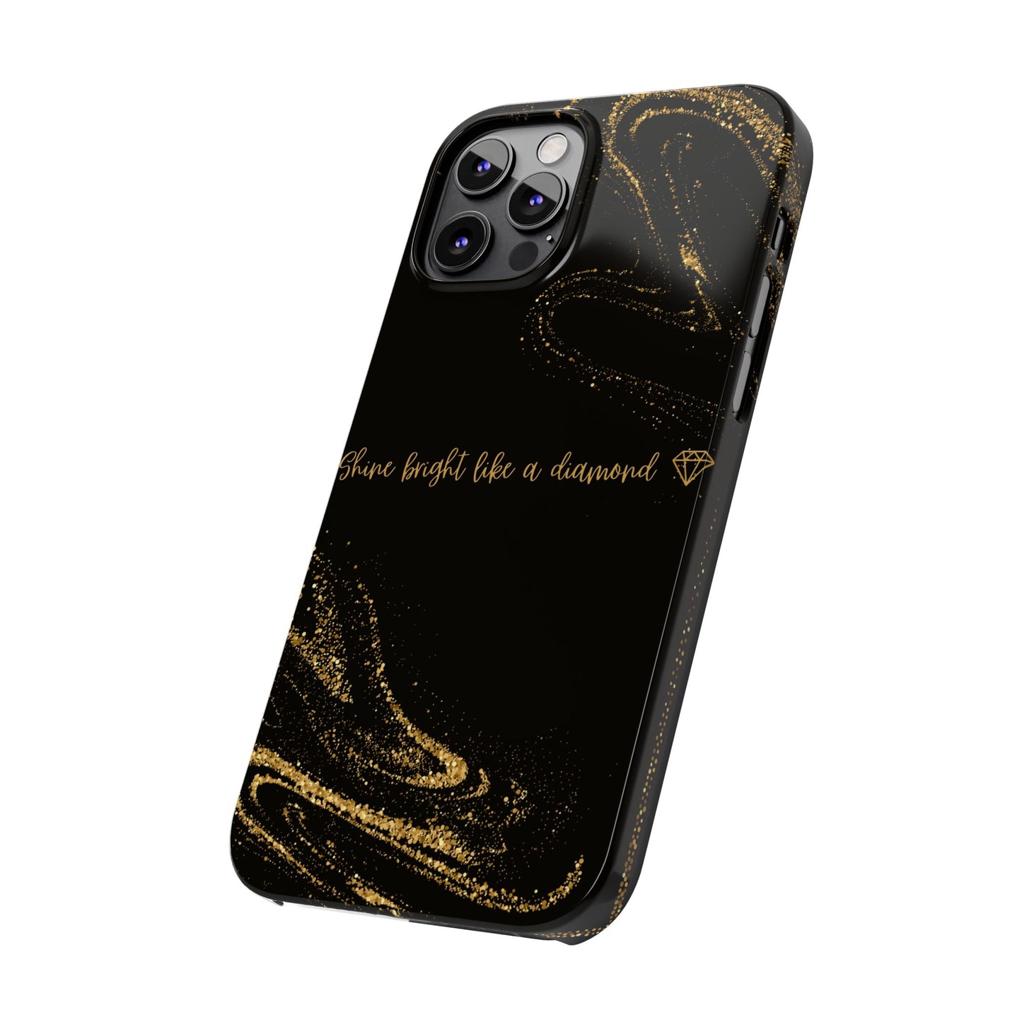 Elegant Glitter Phone Case - "Shine Bright Like a Diamond" Design