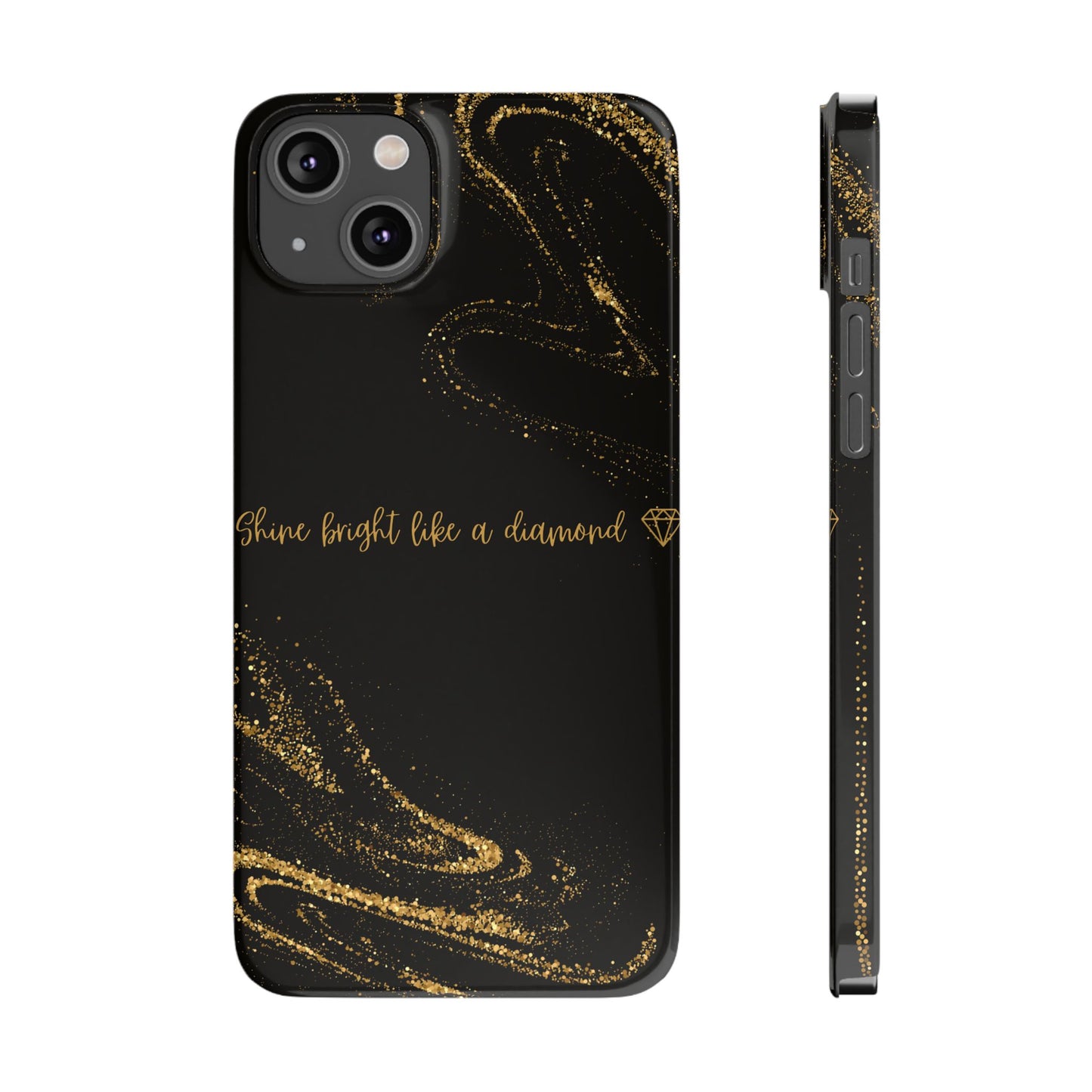 Elegant Glitter Phone Case - "Shine Bright Like a Diamond" Design