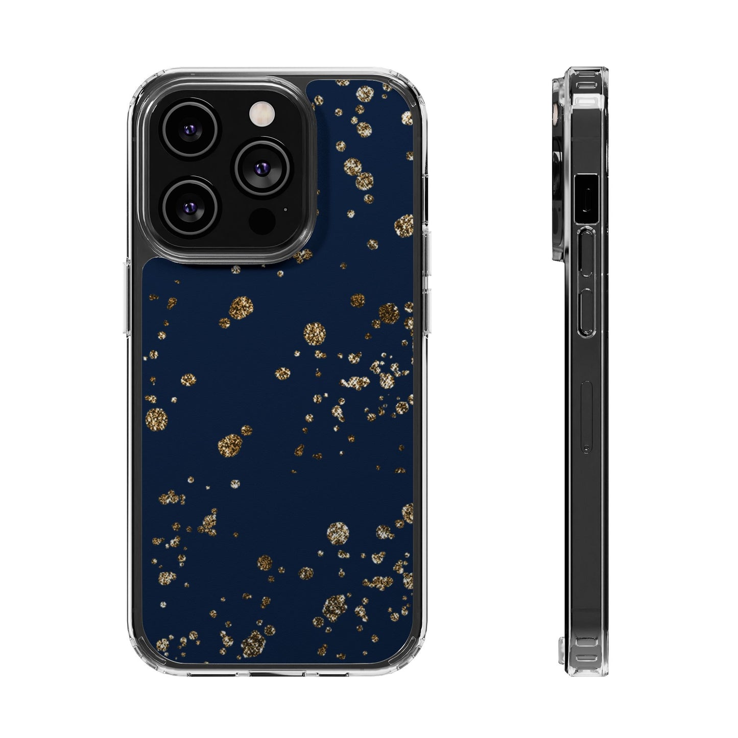 Elegant Glitter Clear Phone Case