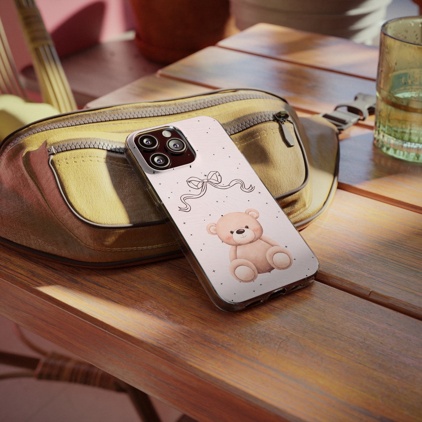 Cute Bear and Bow Phone Case