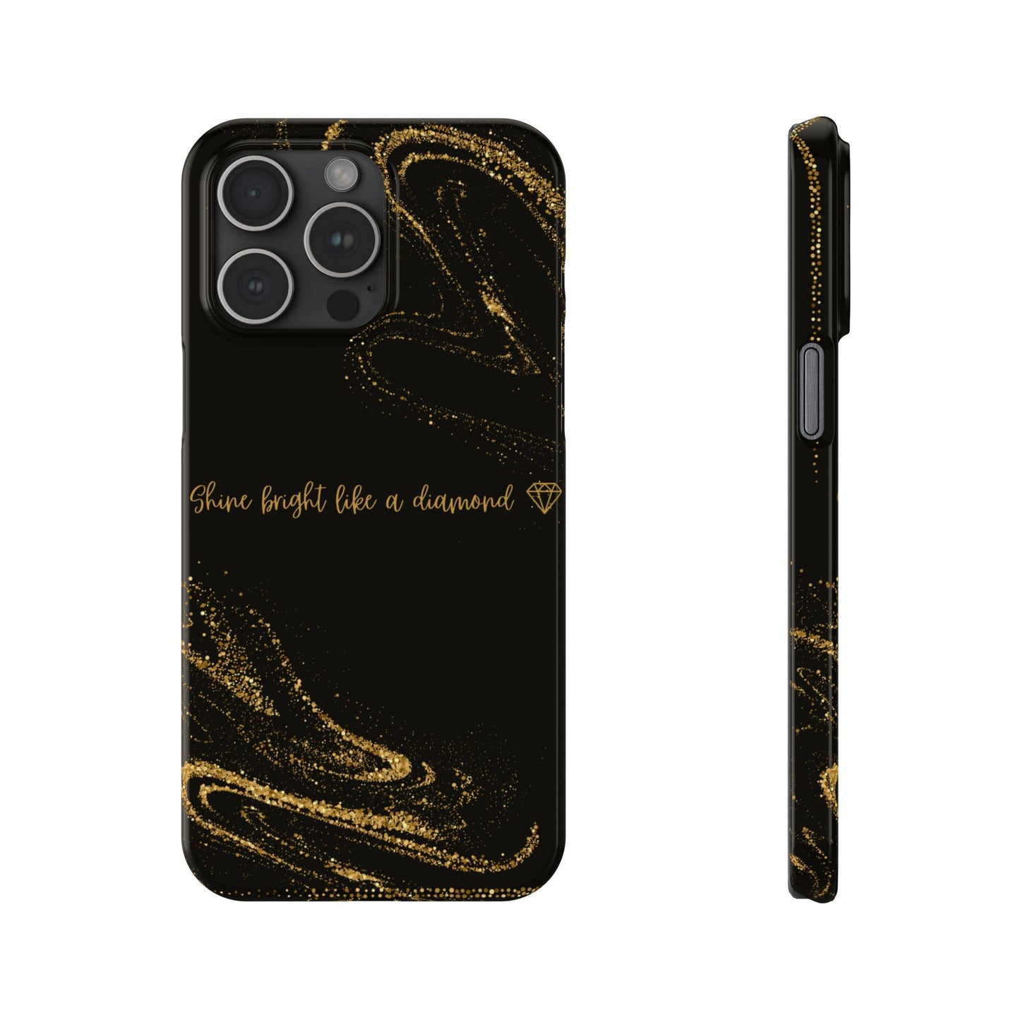 Elegant Glitter Phone Case - "Shine Bright Like a Diamond" Design