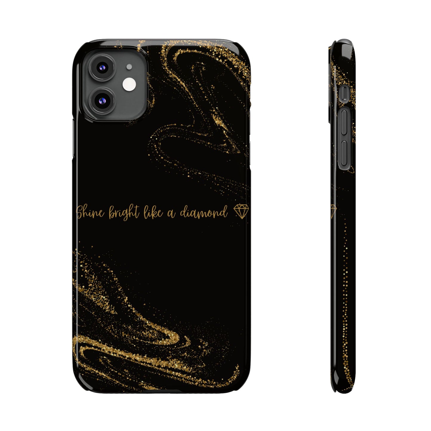 Elegant Glitter Phone Case - "Shine Bright Like a Diamond" Design