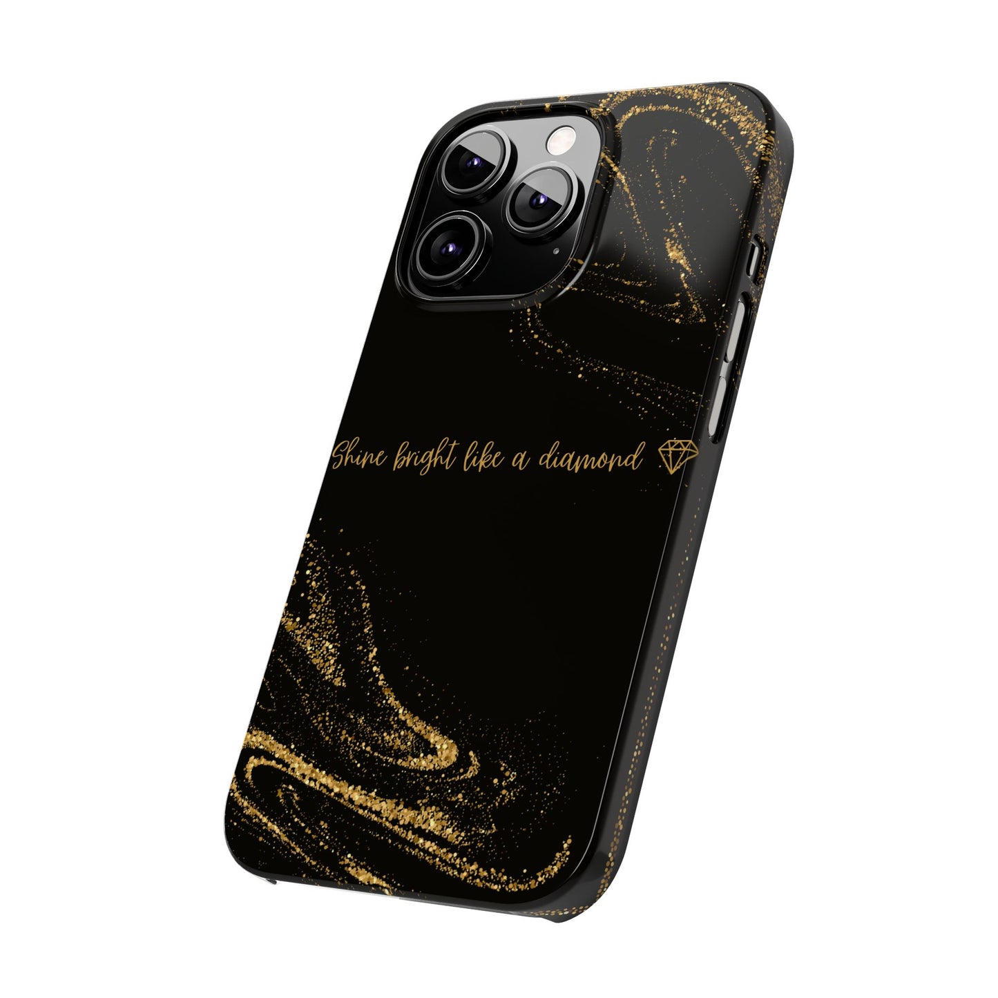 Elegant Glitter Phone Case - "Shine Bright Like a Diamond" Design