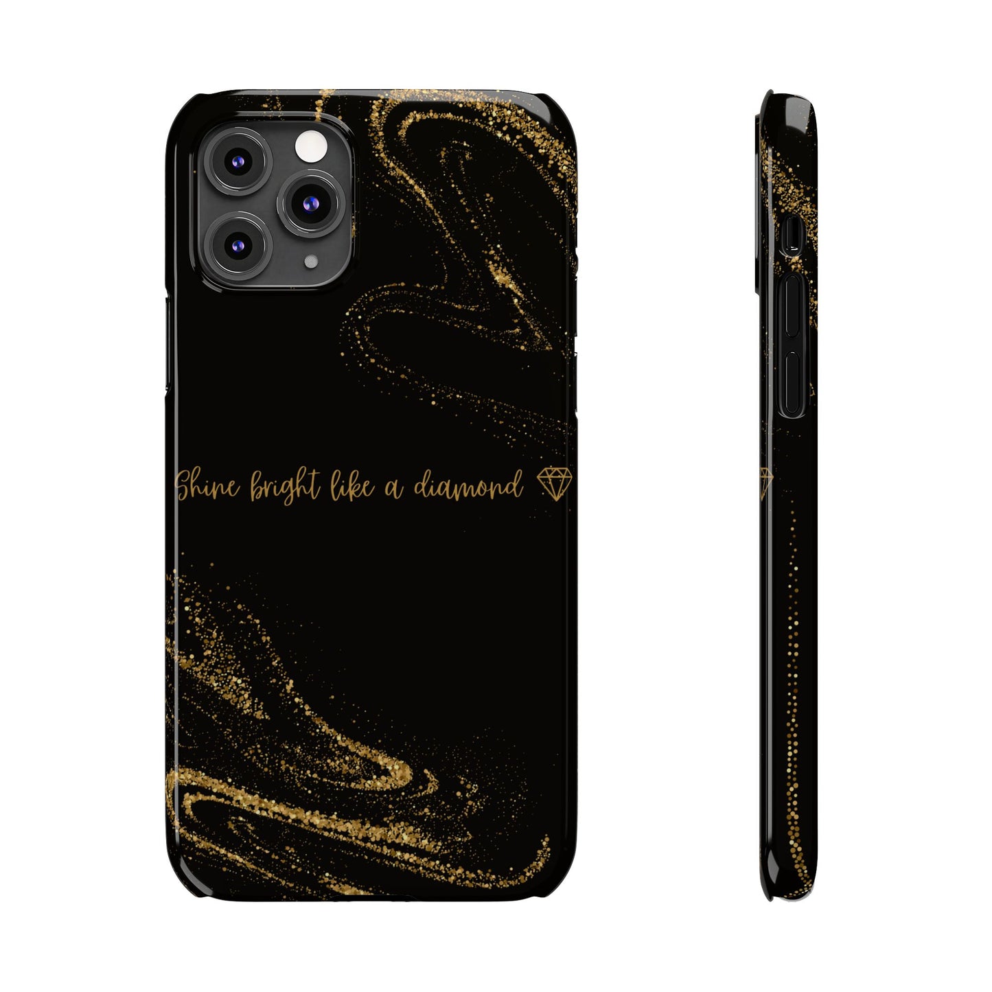 Elegant Glitter Phone Case - "Shine Bright Like a Diamond" Design