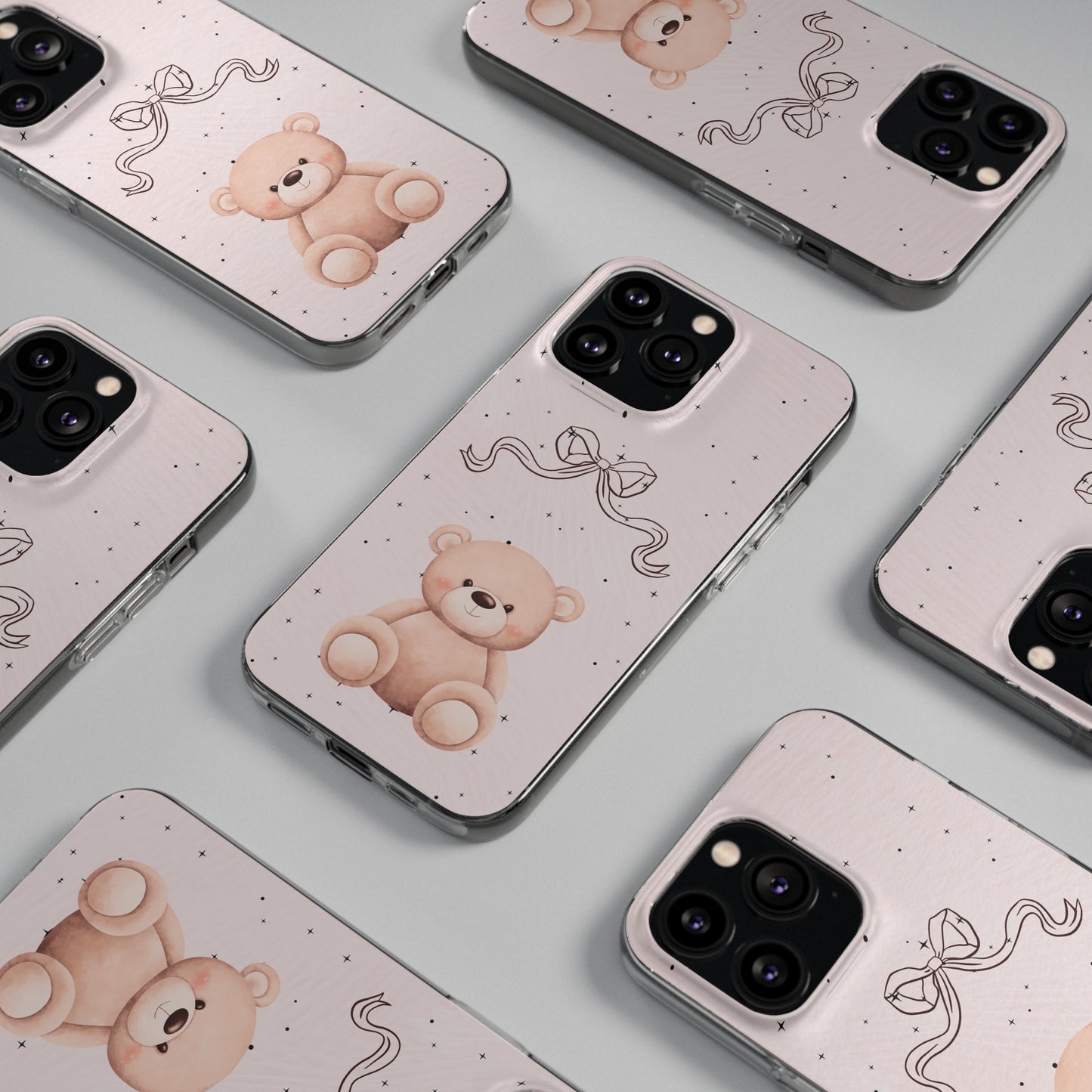 Cute Bear and Bow Phone Case