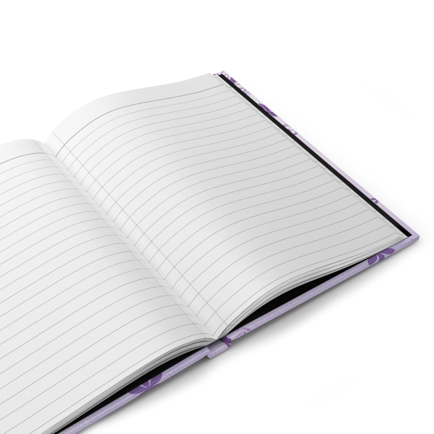 Purple Floral Hardcover Journal