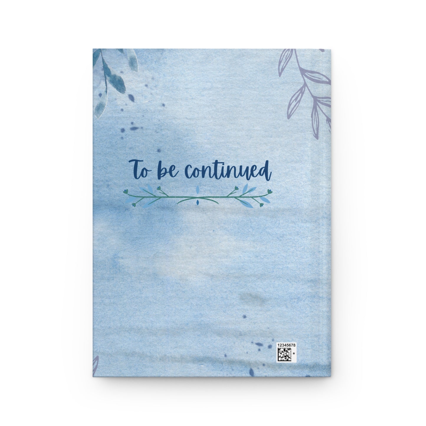 Blue Floral Hardcover Journal