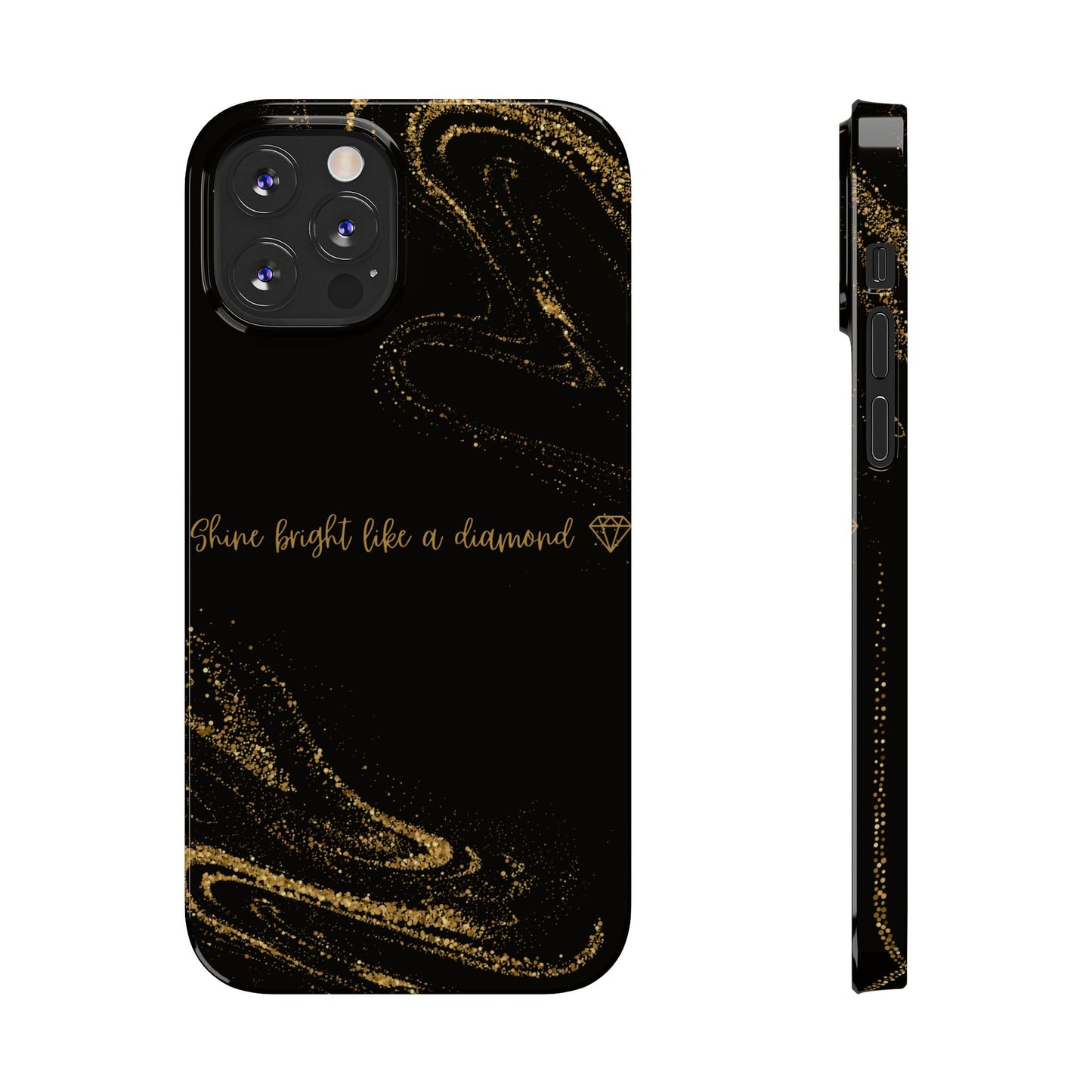 Elegant Glitter Phone Case - "Shine Bright Like a Diamond" Design