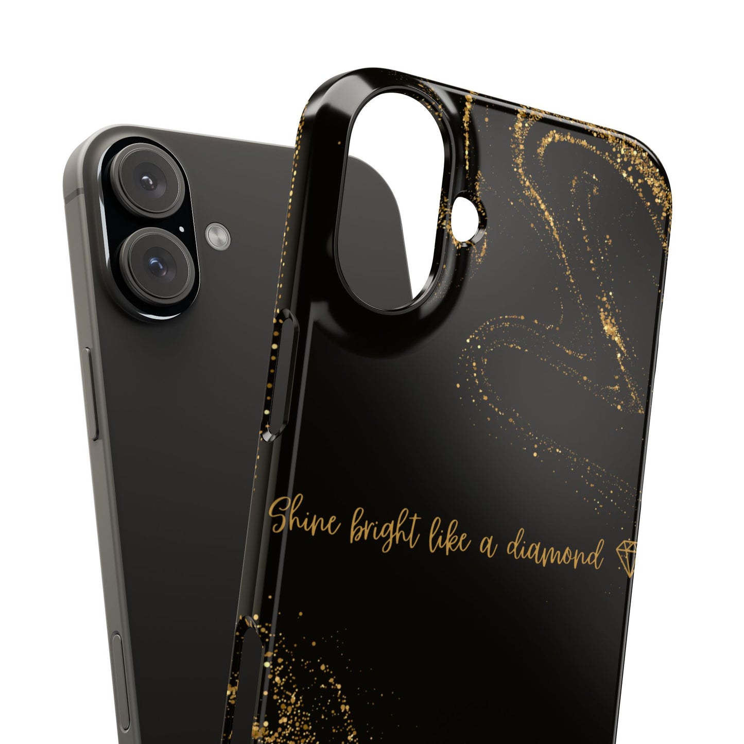 Elegant Glitter Phone Case - "Shine Bright Like a Diamond" Design
