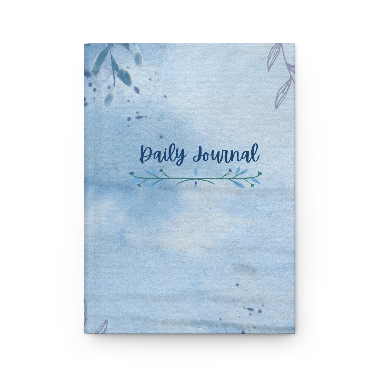 Blue Floral Hardcover Journal