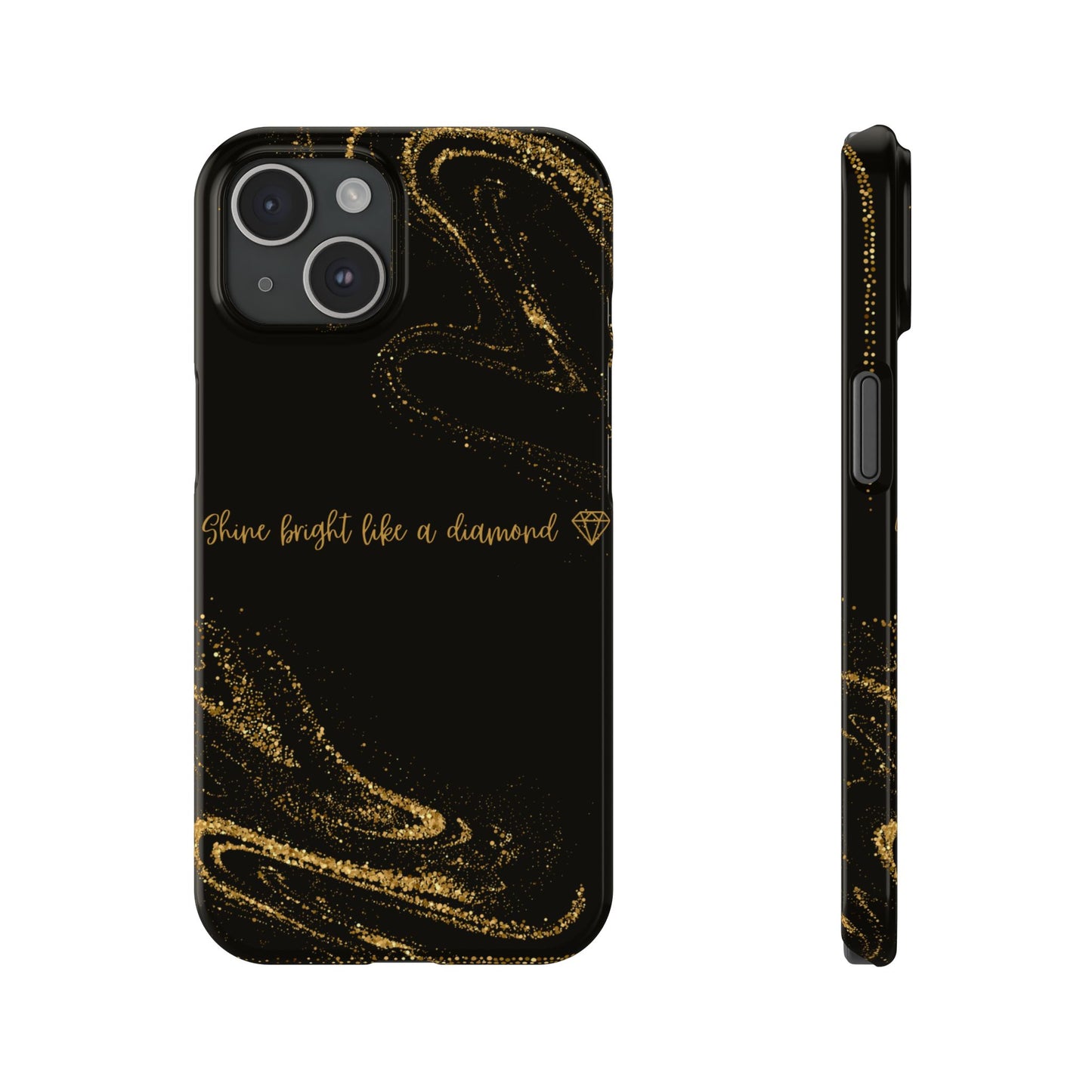 Elegant Glitter Phone Case - "Shine Bright Like a Diamond" Design