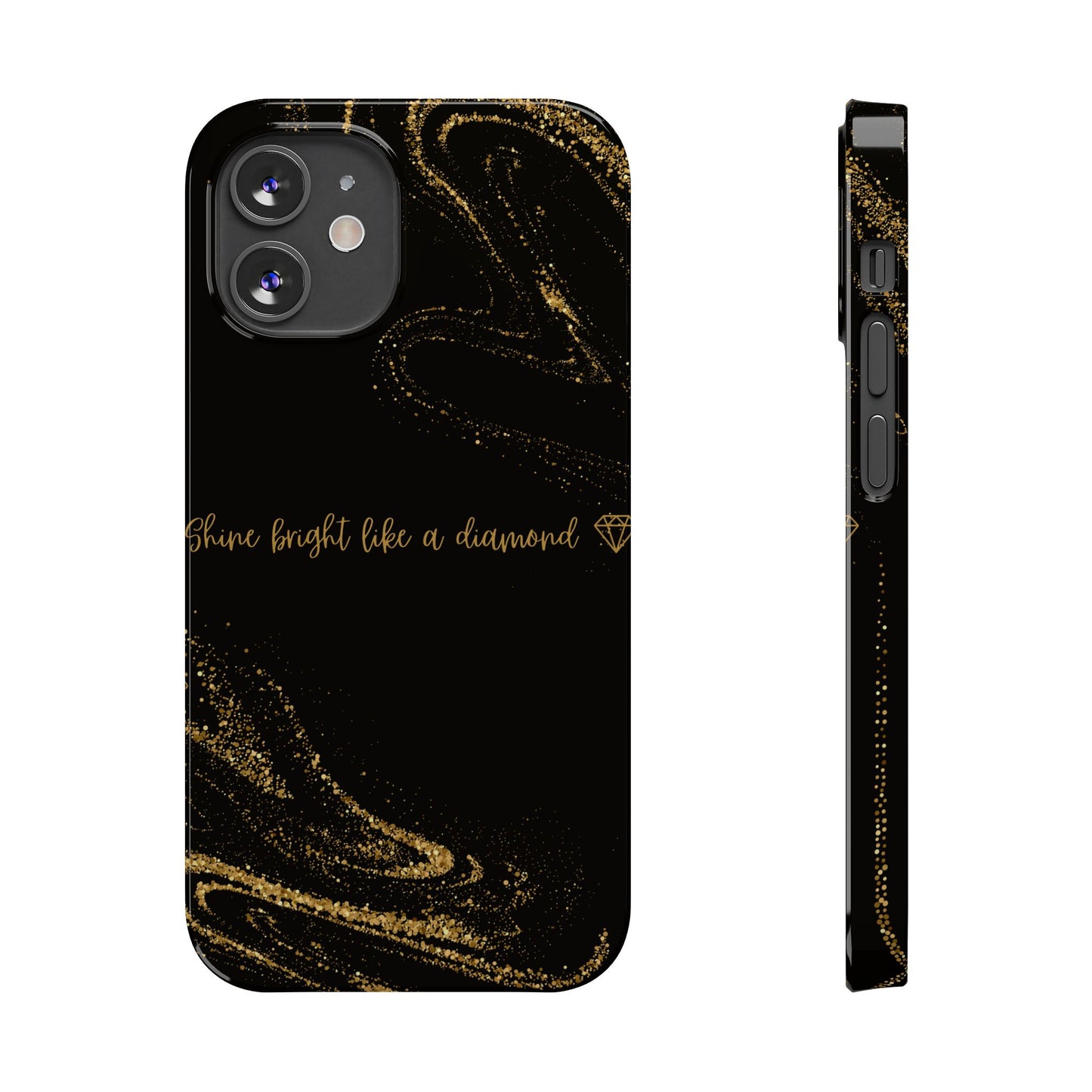 Elegant Glitter Phone Case - "Shine Bright Like a Diamond" Design