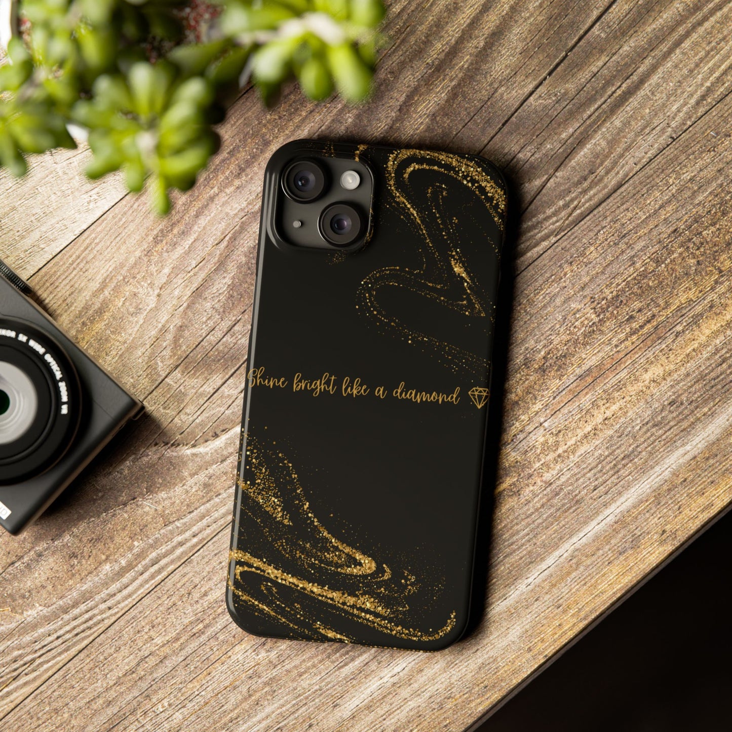 Elegant Glitter Phone Case - "Shine Bright Like a Diamond" Design