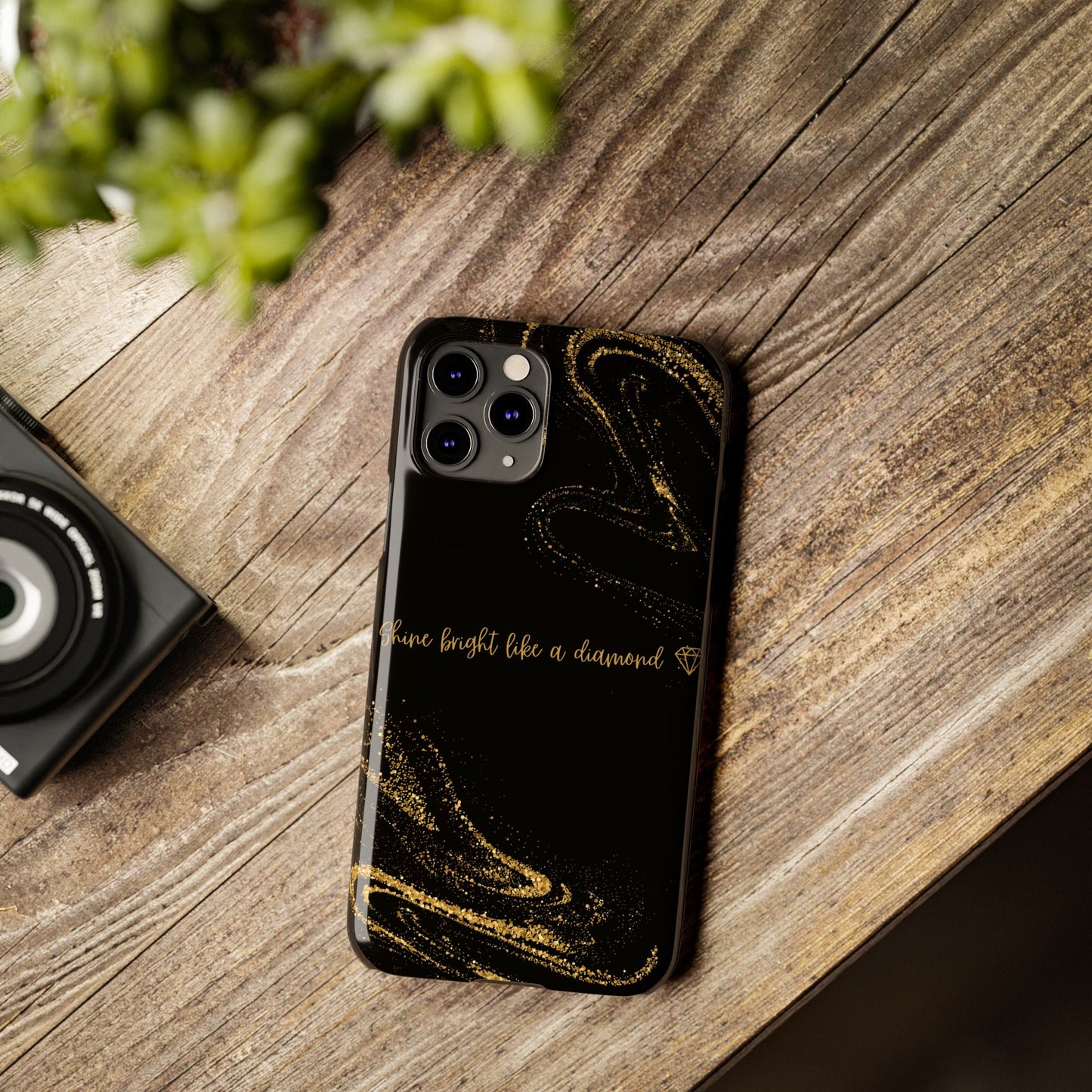 Elegant Glitter Phone Case - "Shine Bright Like a Diamond" Design