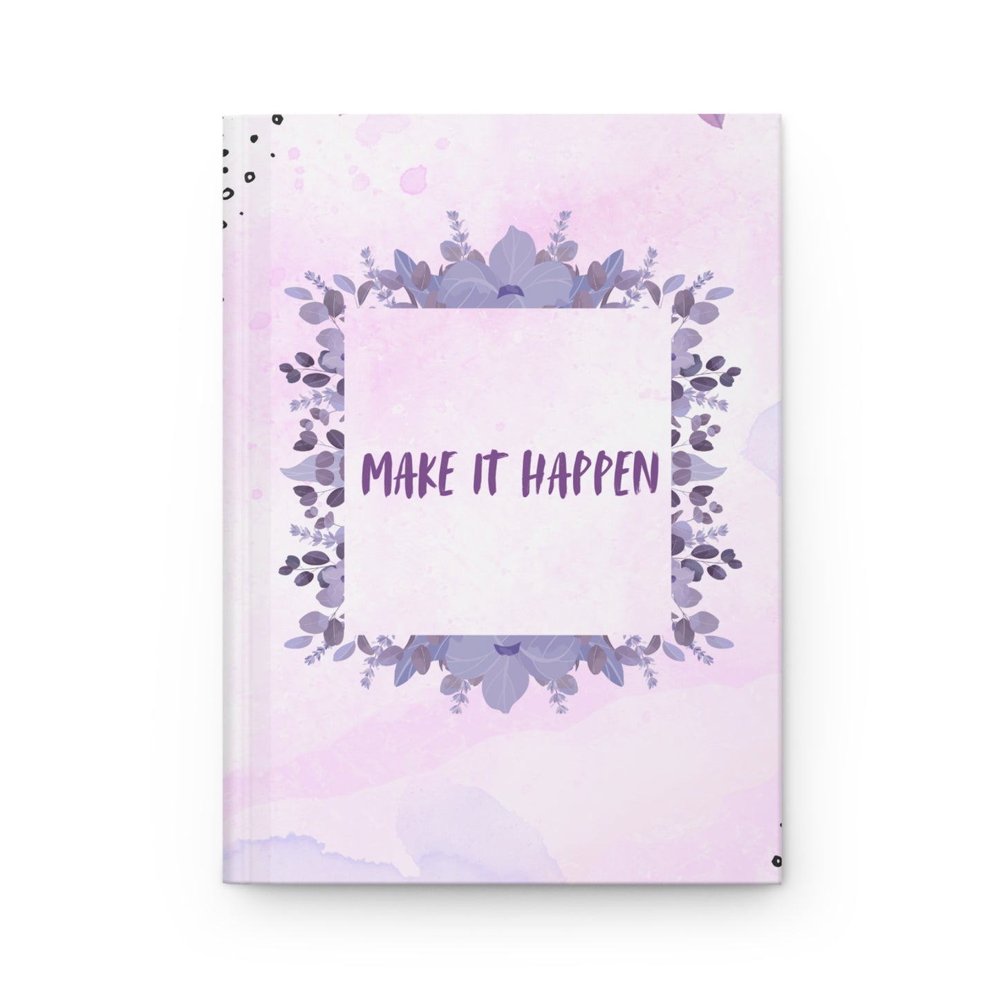 "Make it Happen" Purple Hardcover Journal