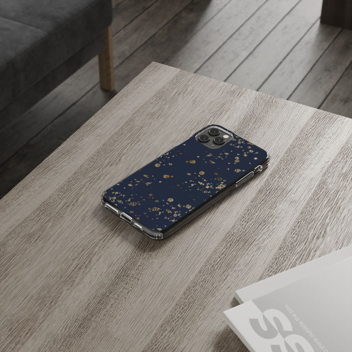 Elegant Glitter Clear Phone Case