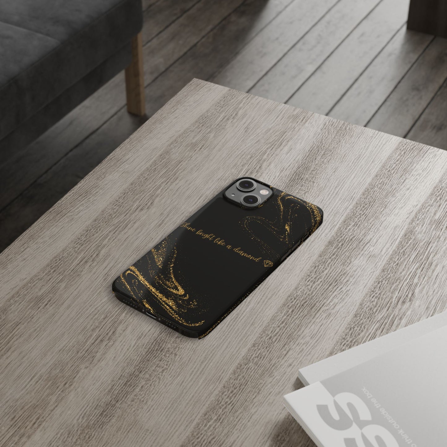 Elegant Glitter Phone Case - "Shine Bright Like a Diamond" Design