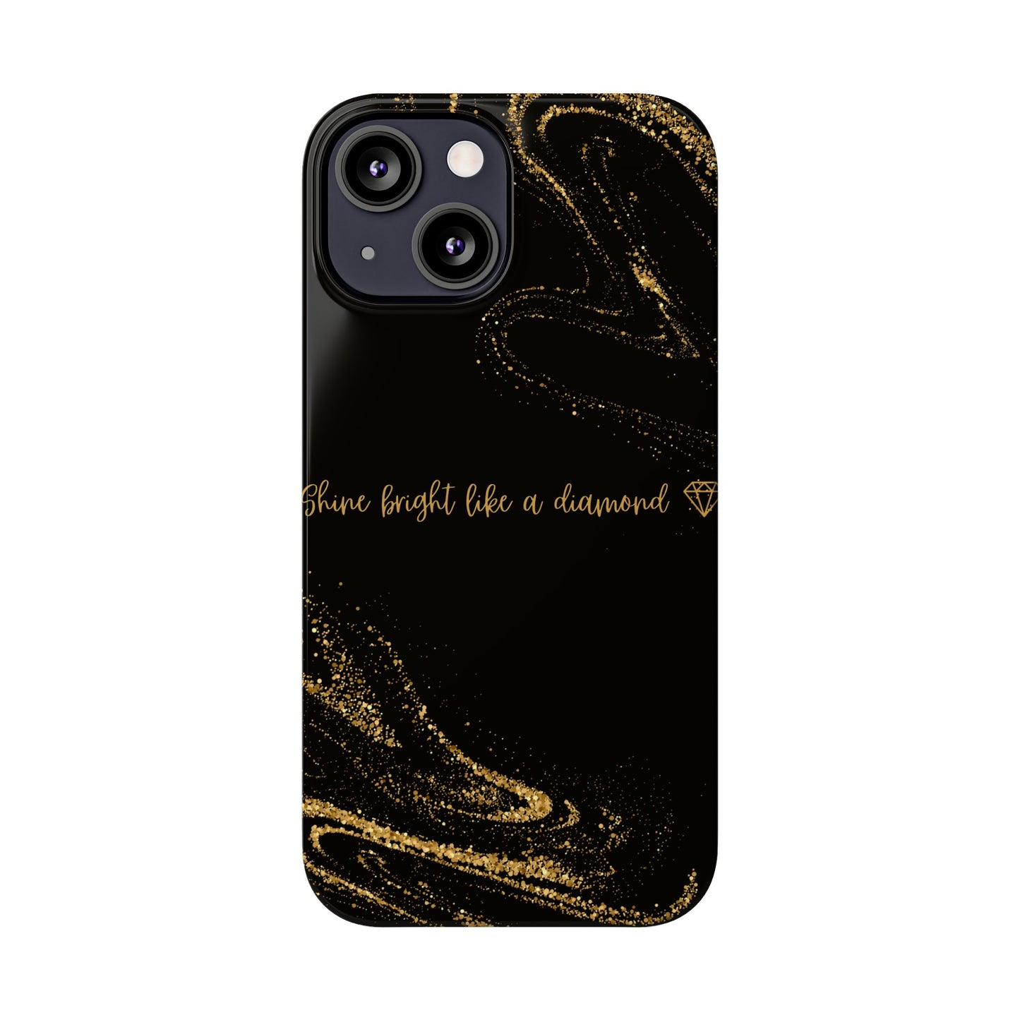 Elegant Glitter Phone Case - "Shine Bright Like a Diamond" Design