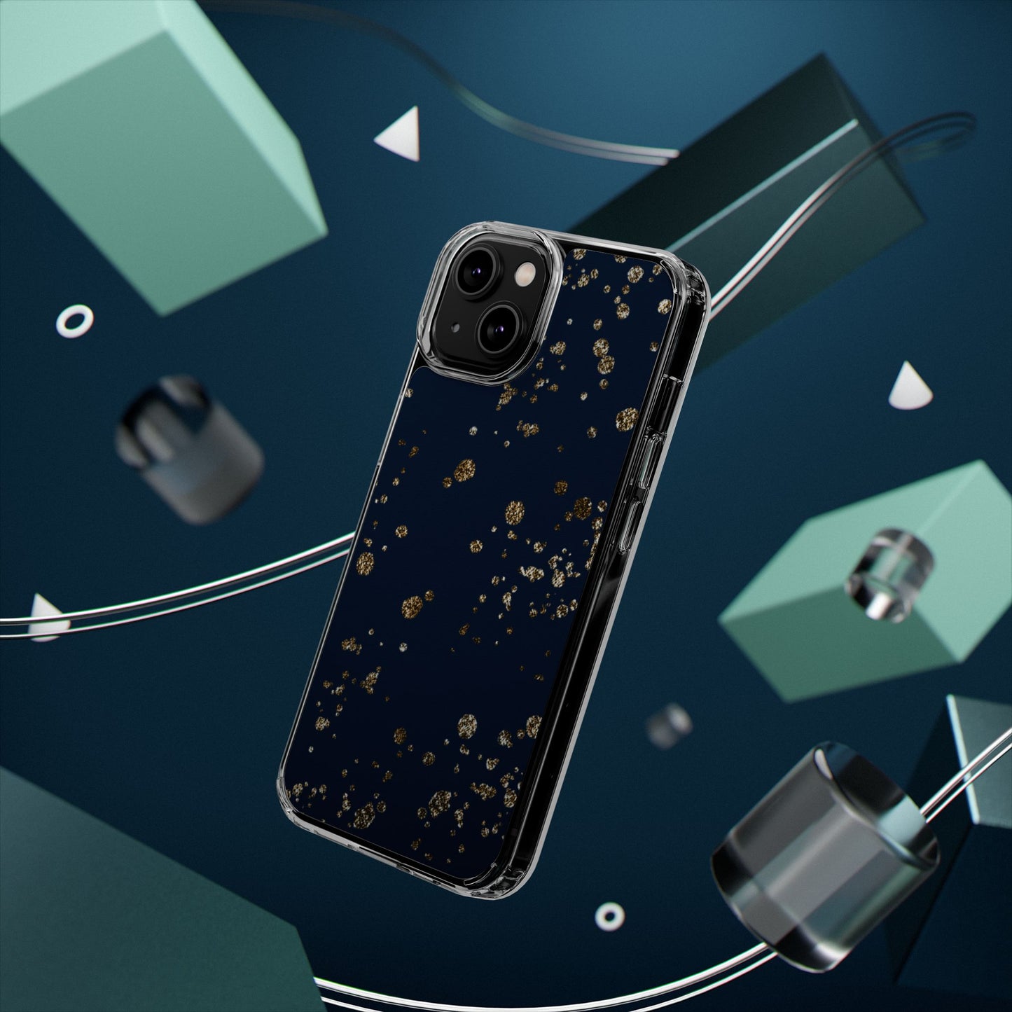 Elegant Glitter Clear Phone Case