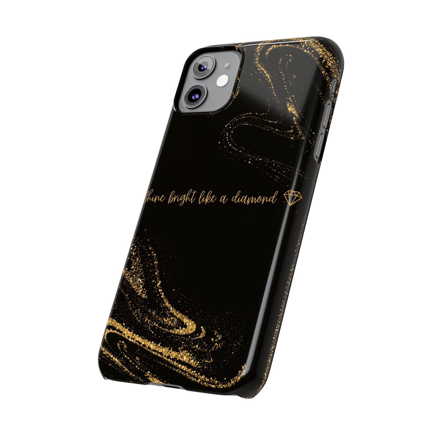 Elegant Glitter Phone Case - "Shine Bright Like a Diamond" Design